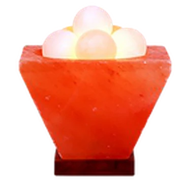Fire Bowl Salt Lamp, Classic Shape with Bowls