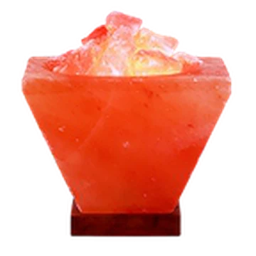 Fire Bowl Salt Lamp, Classic Shape with Chunks