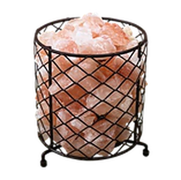 Iron Basket Cage Shape Salt Lamp