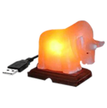 USB Mini Salt Lamp, Bull Fighter Shape
