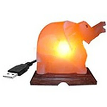 USB Mini Salt Lamp, Elephant Shape