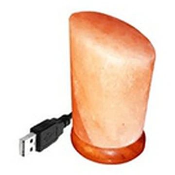 USB Mini Salt Lamp, Half Cut Cylinder Shape