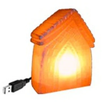 USB Mini Salt Lamp, House Shape