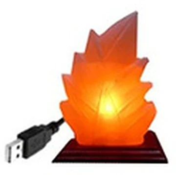 USB Mini Salt Lamp, Leaf Shape