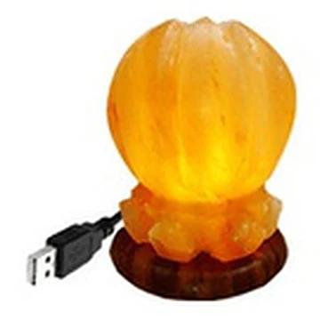 USB Mini Salt Lamp, Lotus Shape